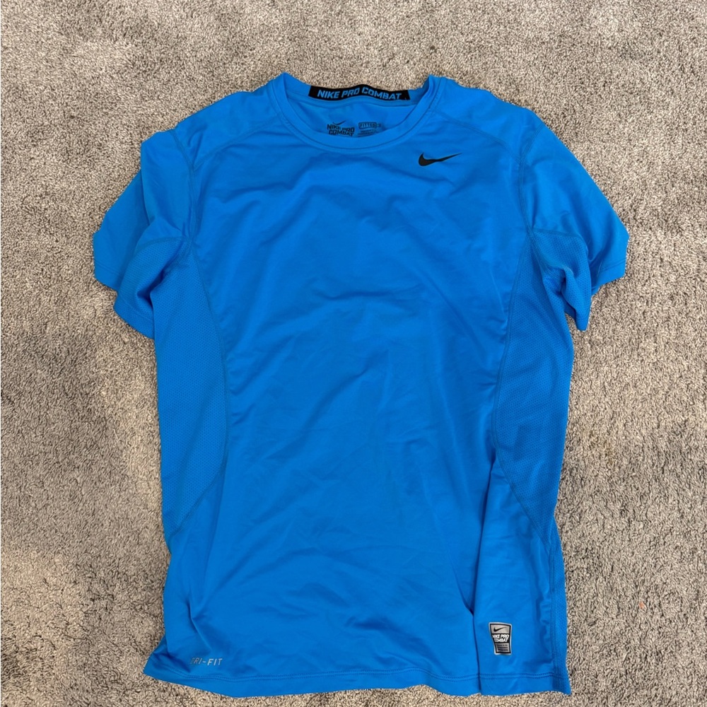 Nike Blue Dri-Fit Workout Athletic Shirt